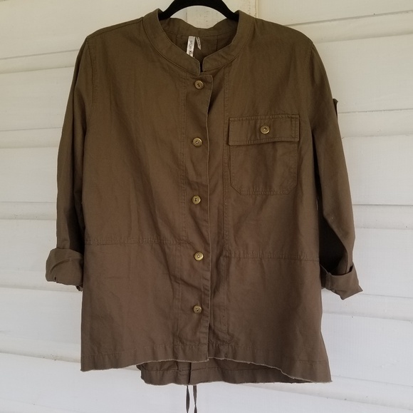 NWT Mur Mur | Army Green Utility Jacket Size M - Picture 1 of 5